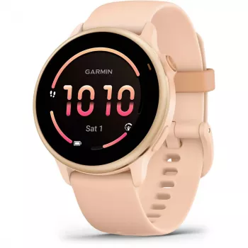 Garmin vívoactive 6 3.05 cm (1.2 inch) AMOLED 42 mm Digitāls 390 x 390 pikseļi Skārienjutīgs Rozā Wi-Fi GPS (satelīts)