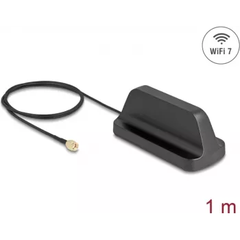 DELOCK 81453 WiFi 7 antena, omnidirekcionāla, RP-SMA, 2.5–3.6 dBi