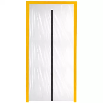 Putekļu barjeras durvis renovācijai, putekļu aizkars 220x110 taisns