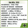 Cobi Bloķi Sd.Kfz 222 modelis COBI-2657 — 502 bloki