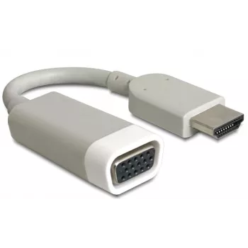 Video kabeļa adapteris DeLOCK 65469 VGA D-Sub uz HDMI Type A Balts