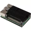 Joy-IT RB-AlucaseP4+07 Armor Case BLOCK melns alumīnija apvalks Raspberry Pi 4 B