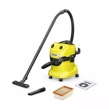 Putekļsūcējs Karcher WD 4 V-20/5/22 — 20 L, 1000 W, slapjai un sausai tīrīšanai, 2,2 m šļūtene