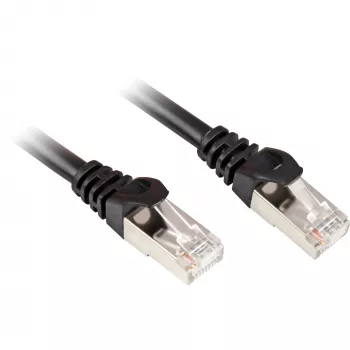 Tīkla kabelis Sharkoon RJ45 Cat.6 SFTP 1,5m Melns