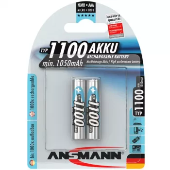Akumulators Ansmann 1x2 NiMH 1100 mAh Micro AAA HR03