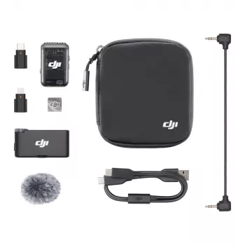 Bezvadu mikrofons DJI Mic 2 Melns