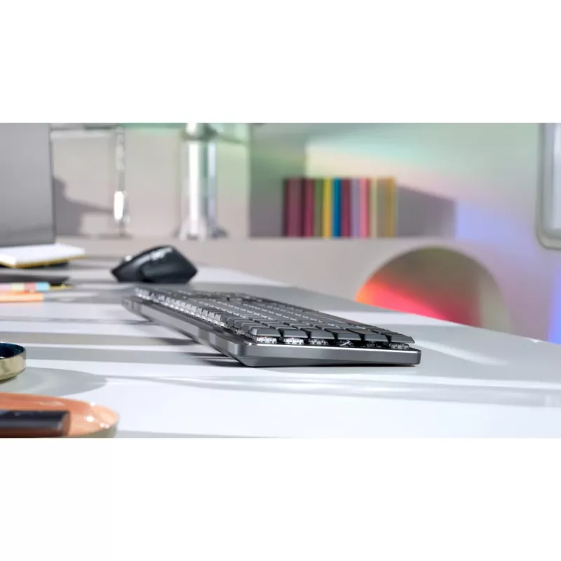 Logitech MX Mechanical Wireless Illuminated Performance Keyboard pilna izmēra QWERTZ