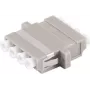 Šķiedru optikas adapteris S/CONN 07-60044 LC bēšs daudzmodu 1 gab.