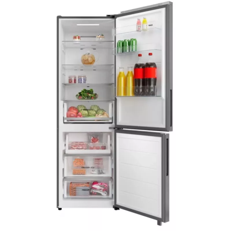 Brīvi stāvošs ledusskapis-saldētava TEKA RBF 54650 SS XL, nerūsējošais tērauds, 401 L, apakšējā saldētava, No Frost, skārienvadība