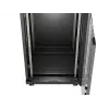 Brīvi stāvošs skapja statīvs LANBERG FF01-6624-12BL 24U 19 collas 600×600 mm, IP20, 1200 kg, melns