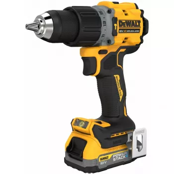 Pistol satveres urbjmašīna DeWALT DCD805E2T-QW, 18V Li-Ion 1,7Ah x2, bezsuku, 2000 RPM, 90 Nm, 13 mm patrona