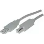 USB kabelis ShiverPeaks BS77023 3m USB 2.0 A-B Pelēks