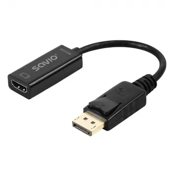 Adapteris Savio DisplayPort (vīrietis) v1.2 - HDMI A (sieviete) v1.4, 4K, AK-62
