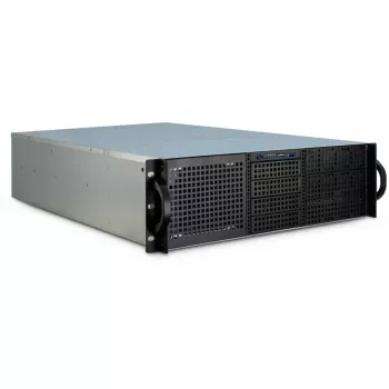 Inter-Tech 3U-30255 Rack korpuss Melns, Nerūsējošais tērauds