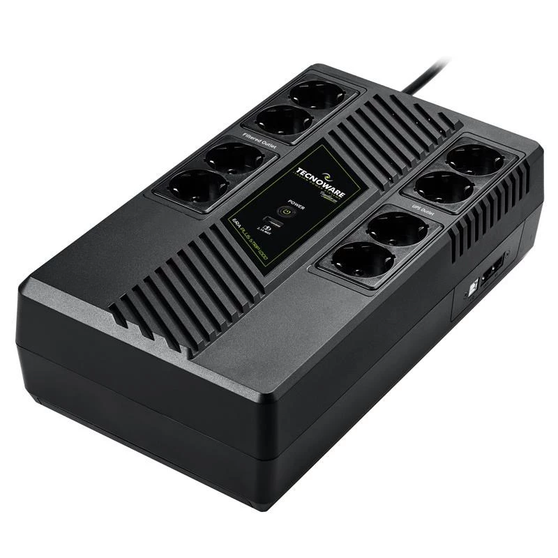 Tecnoware Era Plus Strip 1000 FGCERAPLS1002SCH nepārtrauktās barošanas bloks UPS, 1000 VA, 10A aizsargātas izejas