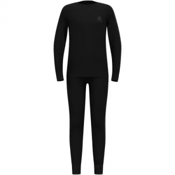 Odlo Set long MERINO 200 KIDS bērnu apakšveļas komplekts, izmērs 116 cm, melns