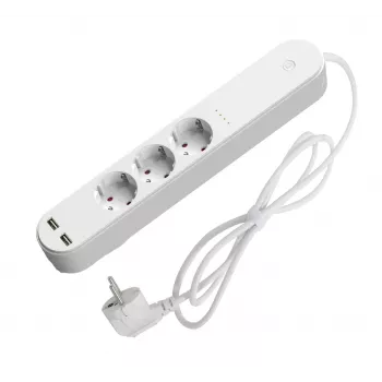 Viedā pagarinātājspraudnis Denver SHP-310U 3 AC kontaktligzdas F tips 3680 W