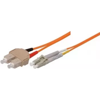 Tecline exertis Connect optiskās šķiedras patch-cable, SC vairākmodu (vīr.) – LC vairākmodu (vīr.), 10 m, 62,5/125 µm, OM1, oranžs (86610)