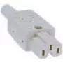 Elektriskais spraudnis C15 Bachmann 916.970 Pelēks