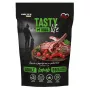 Slapjā suņu barība BIOFEED Tasty Life jēra gaļa 90% 500 g paciņa pieaugušiem suņiem, pilnvērtīga barība, bez sojas un cukura