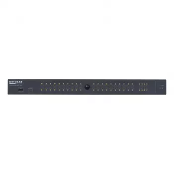 NETGEAR GSM4248PX-100EUS tīkla slēdzis, pārvaldāms L2/L3/L4, Gigabit Ethernet (10/100/1000), PoE, melns