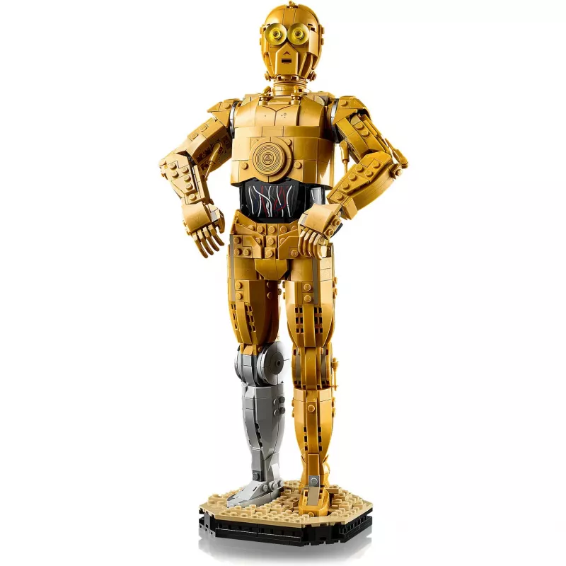 LEGO būvējama figūra Star Wars C-3PO modelis 75398 — 1138 gab., 380 mm displeja kolekcionējams