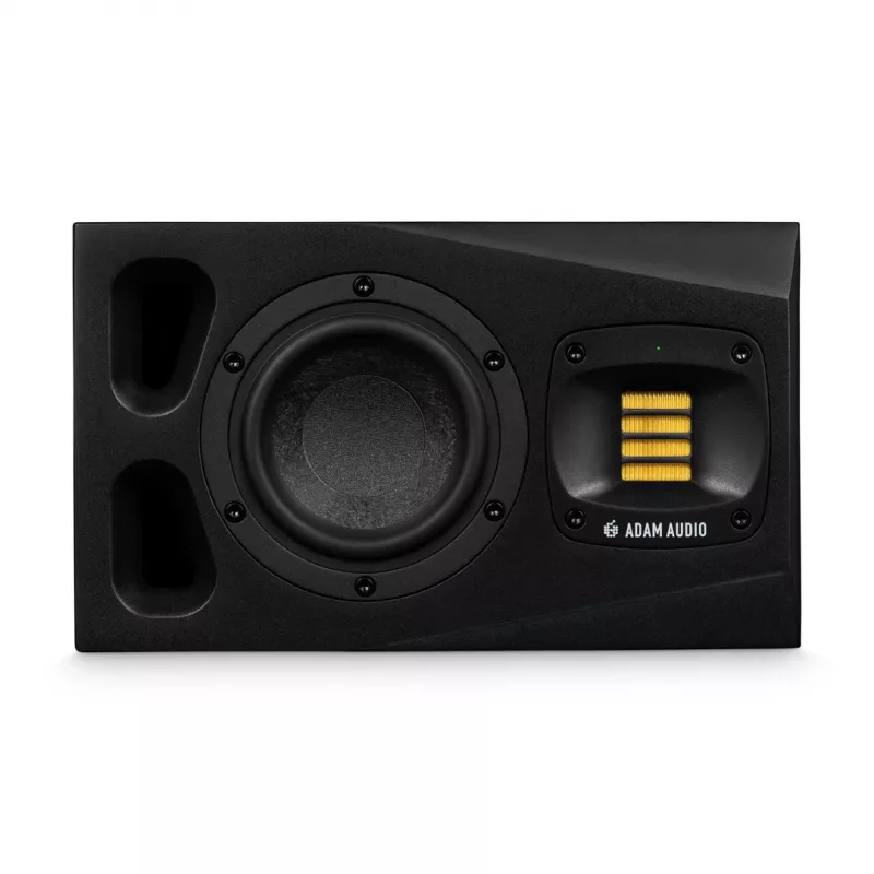 Studijas monitori ADAM AUDIO A4V Melni, 2-virzienu, 90W RMS, 4 collu zemfrekvenču skaļrunis, LED displejs, montējami statīvā