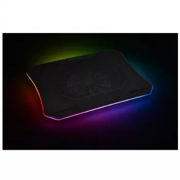 Thermaltake Massive 20 RGB Laptop Cooling Pad ar 200mm ventilatoru, 10-19 collas, Melns