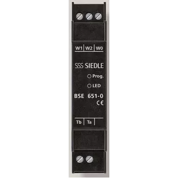 Siedle&Sohne Bus-Shēmas Vienība Melna DIN Sliede BSE 651-0 (210007486-00)