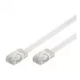 Wentronic Goobay CAT 5e plakanais patch kabelis, U/UTP, balts, 3 m - CCA vara maisījums (93360)