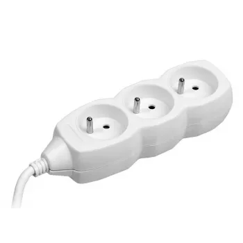 TRACER pagarinātājs PowerCord 1.5m 3 kontaktligzdas balts