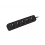 Pagarinātājs Lanberg PS0-05E-0150-BK 1.5m 5 AC kontaktligzdas iekštelpām Melns