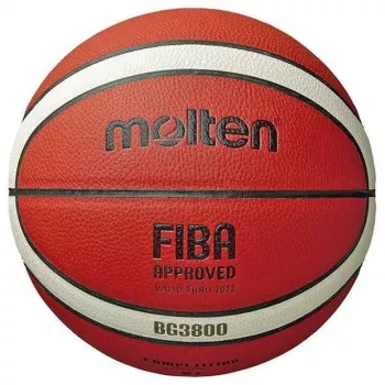 Basketbola bumba MOLTEN B7G3800 āda 7. izmērs, laminēta, brūna, iekštelpām un āra spēlēm