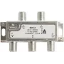 Triax SCS 4 - Kabeļu sadalītājs - 75 Ohm - 5 - 2400 MHz - Sudrabs - Balts - Sievišķais/Sievišķais - 11,5 dB (349824)