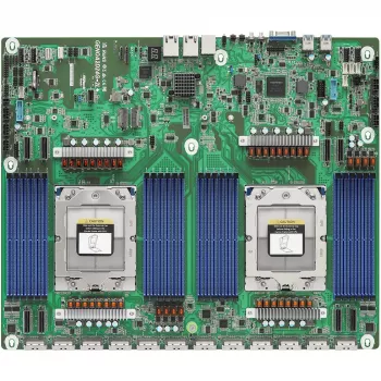 Mātesplate ASRock GENOA2D24G-2L+ — AMD SoC, Socket SP5, ATX, 24x DDR5 DIMM, līdz 12.3 TB, 2x GbE