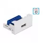 DeLOCK Easy 45 modulis USB 2.0 Type-A ligzda (sieviete) termināļa blokam