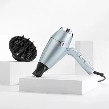 Matu žāvētājs BABYLISS D773DE 2100 W, jonu, 3 siltuma/2 ātruma, aukstā poga, 2 sprauslas, metālisks