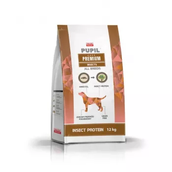 PUPIL Premium Insects sausā barība suņiem - 12kg