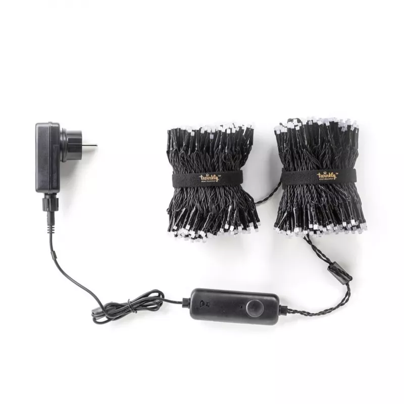 TWINKLY Strings 600 (TWS600STP-BEU) viedās Ziemassvētku eglīšu gaismiņas 600 LED RGB 48 m