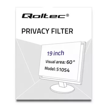 Qoltec 51054 privātuma filtrs 48,3 cm (19 inch) klēpjdatoram