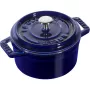 Čuguna mini panna Staub Minis — 10 cm diametrs, zila
