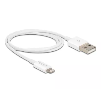 DeLOCK 83000 USB datu un barošanas kabelis iPhone iPad iPod balts 1 m