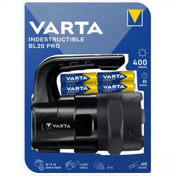 Varta INDESTRUCTIBLE BL20 PRO rokas lukturītis melns LED (18751101421)