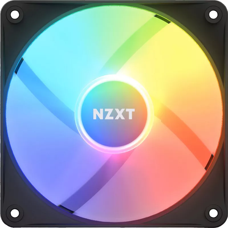 NZXT F120 RGB Core datora korpusa ventilators 120 mm, 4 kontaktu PWM, melns