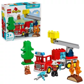 LEGO DUPLO 10473 Ugunsdzēsēju auto ar šļūteni un ugunsdzēsēju