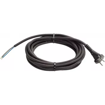 Strāvas kabelis Schwabe H05RN-F 2x1,0 mm² gumijas, 5 m, melns