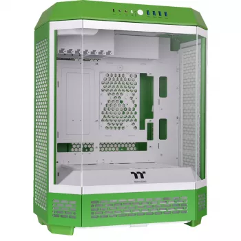 Thermaltake The Tower 600 Mid Tower ATX korpuss ar stikla paneļiem (Zaļš/Balts)