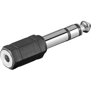 Adapter MicroConnect 6,35 mm vīriņš uz 6,35 mm sieviņu AUDANR2 — audio savienotāja adapteris