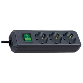 Pagarinātājs Brennenstuhl Eco-Line 5m 3 Kontaktligzdas Melns