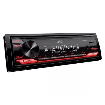 Auto radio JVC KDX-282BT viena DIN ar Bluetooth 4.2, USB, CD, AUX, 8 joslu ekvalaizeru, 50 W/kan.